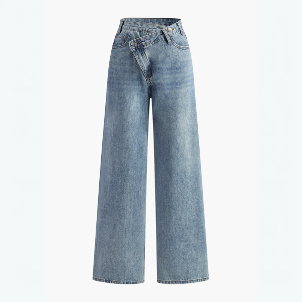 Livia™ Jeans a Vita Asimmetrica